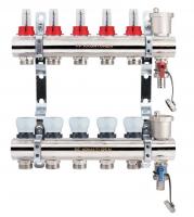 Коллектор в сборе для теплого пола с расходомерами 1