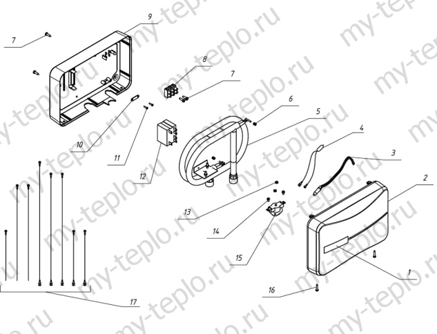 Запчасти для Thermex System: схема запчасти для Термекс System