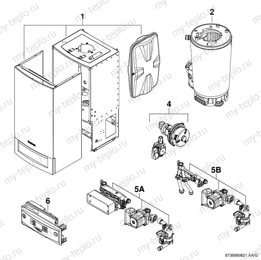 Запчасти Buderus Logamax GB072-24K купить в Кирове